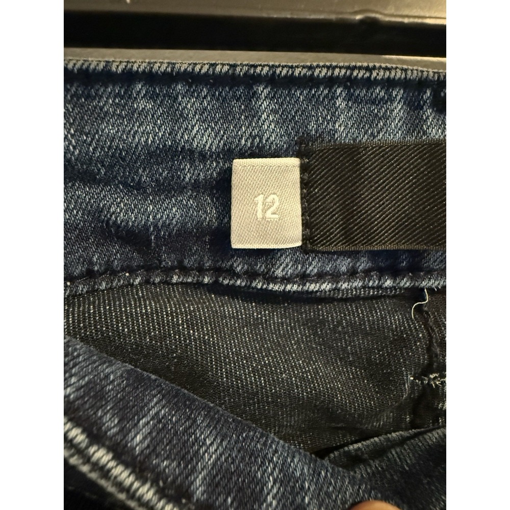 Kut from the Kloth Connie ankle skinny raw hem jeans Women's Hem Dark Wash 12 - Picture 7 of 12
